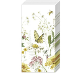 Chusteczki 21x21cm Wildflower and Butterfly 10szt.