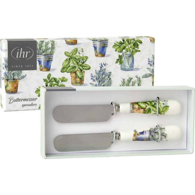 Komplet 2 nożyków Aromatic Herbs 12cm do masła 