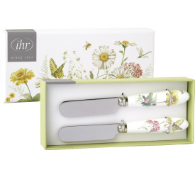 Komplet 2 nożyków Wildflower and Butterfly 12cm do masła