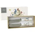 Komplet 2 nożyków Country Rooster Cream 12cm do masła