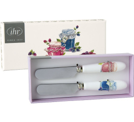 Komplet 2 nożyków Berry and Bake Cream 12cm do masła