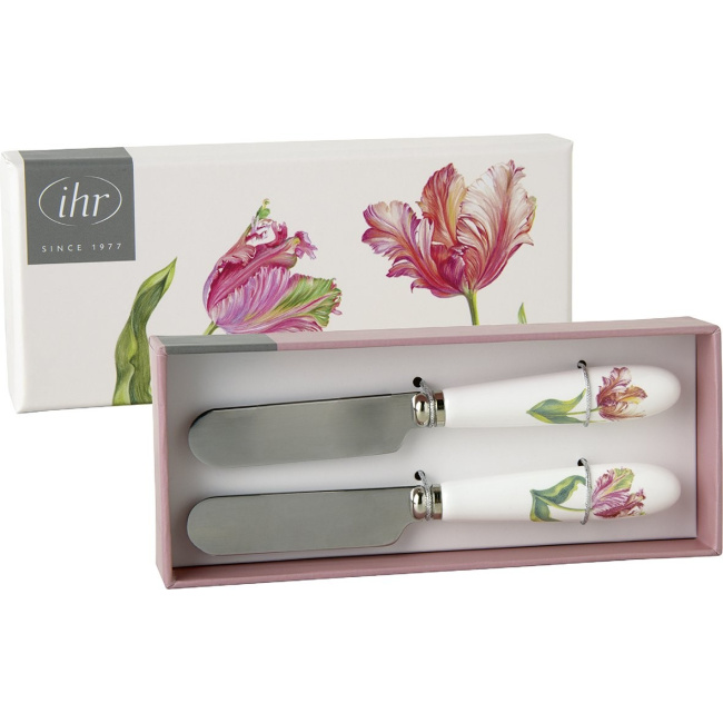 Komplet 2 nożyków Driselle Cream 12cm do masła