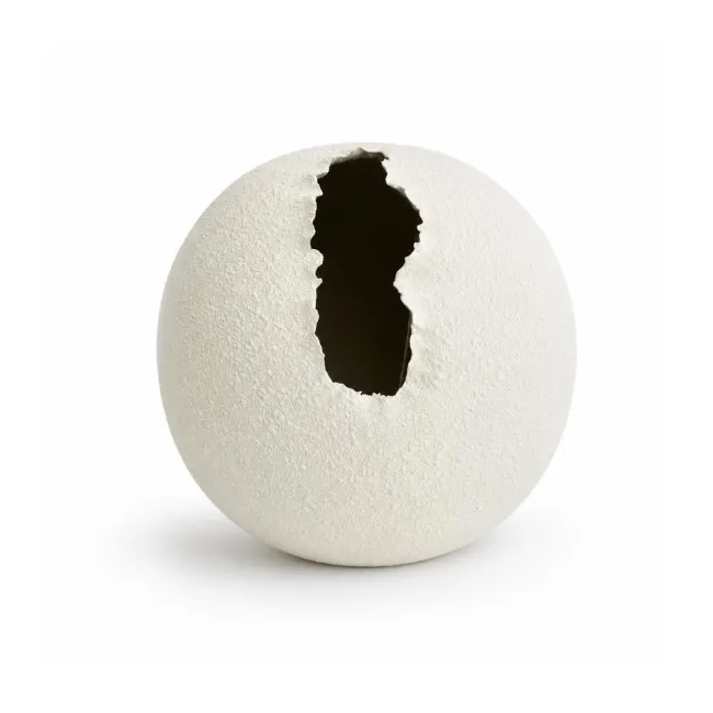 Wazon 24x25,5cm kremowy