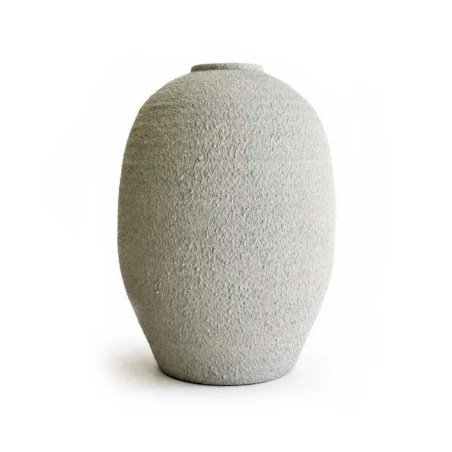 Wazon 54x39cm szaro-beżowy