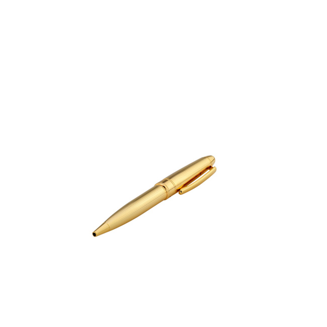 Długopis 14,5x1,3cm złoty platerowany - 1