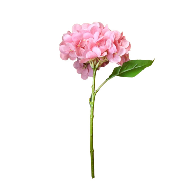 Sztuczna hortensja 32cm różowa - 1