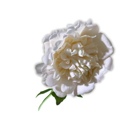 Sztuczna piwonia 56cm beżowa