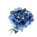 Sztuczna piwonia 56cm niebieska