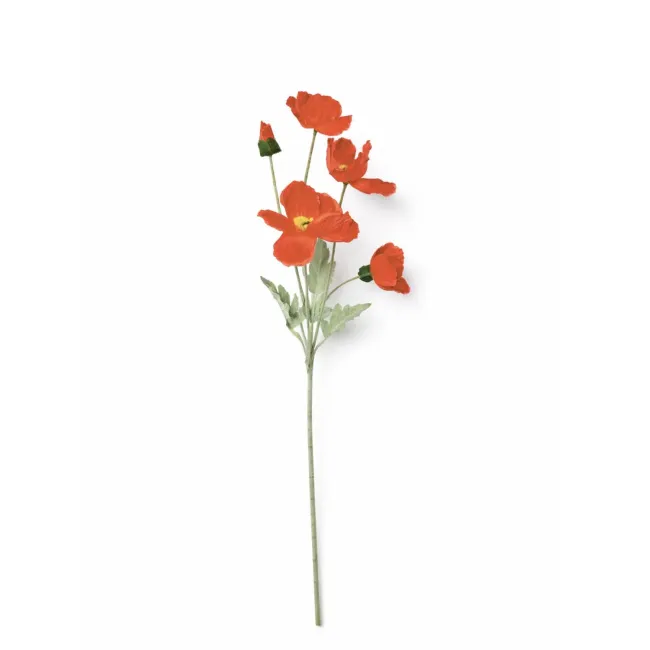 Sztuczny mak 63cm pomarańczowy