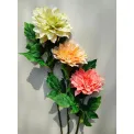 Sztuczna dalia 71cm pomarańczowa - 2