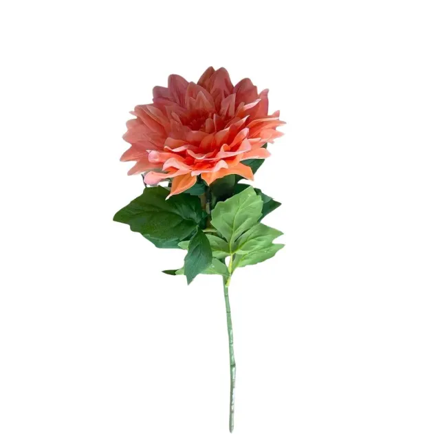 Sztuczna dalia 71cm pomarańczowa