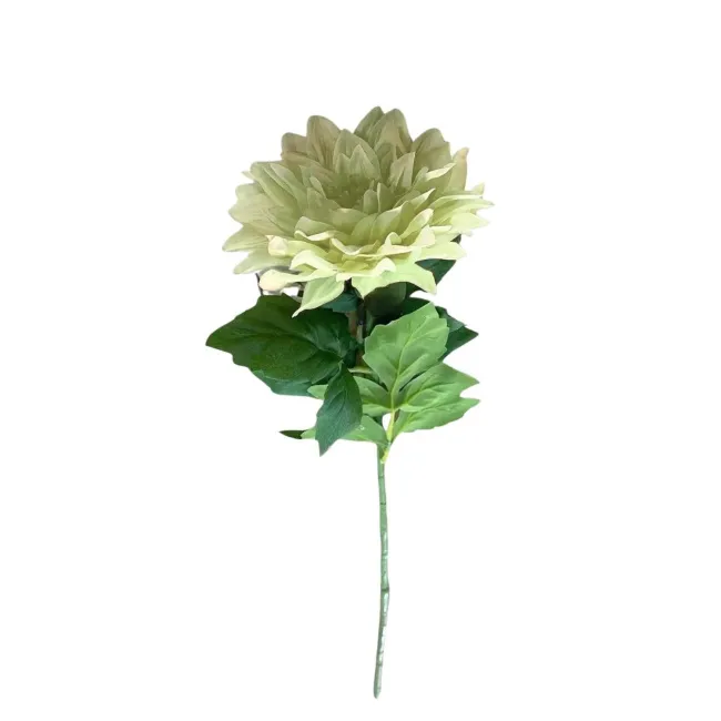 Sztuczna dalia 71cm żółta