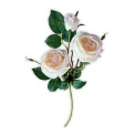 Sztuczna róża 78cm kremowa