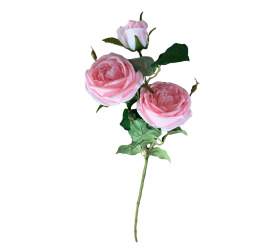 Sztuczna róża 78cm różowa