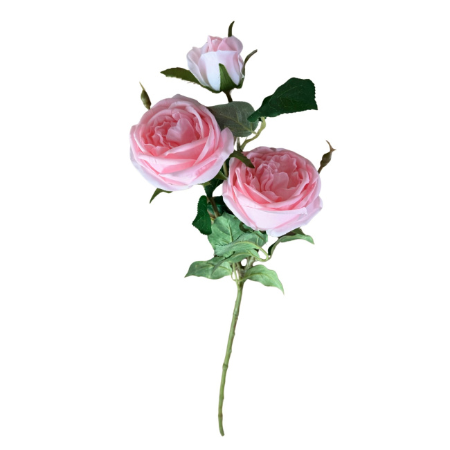 Sztuczna róża 78cm różowa