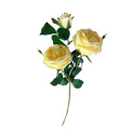 Sztuczna róża 78cm szampańska