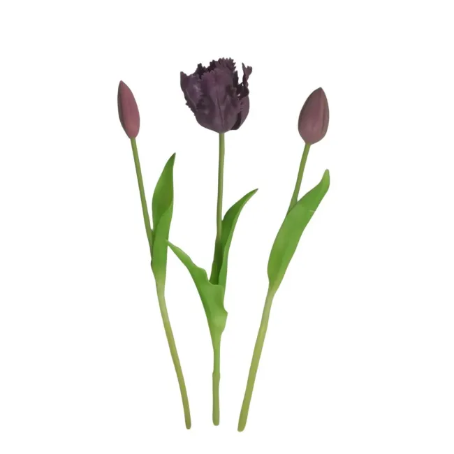 Sztuczny tulipan ciemnofioletowy (1szt. mix)