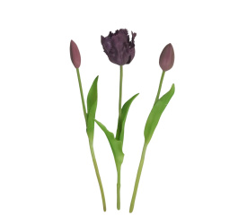 Sztuczny tulipan ciemnofioletowy (1szt. mix)