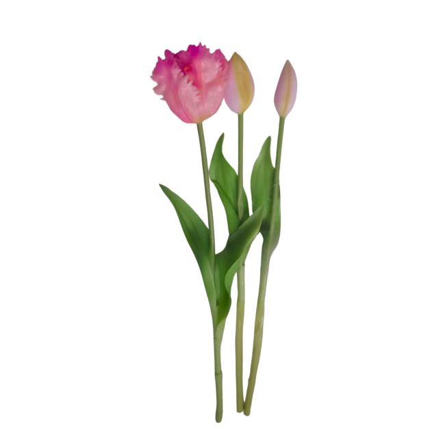 Sztuczny tulipan różowy (1szt. mix)