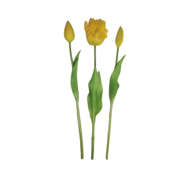 Sztuczny tulipan żółty (1szt. mix)