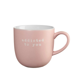 Kubek Hey! 350ml Addicted To You różowy