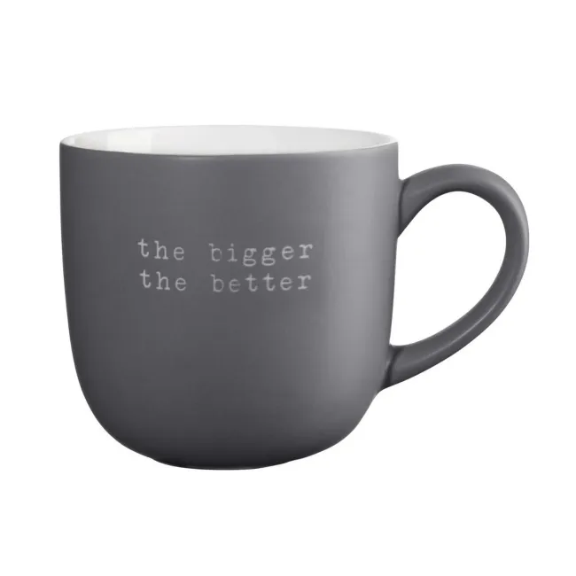 Kubek Hey! 600ml The Bigger The Better szary