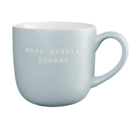 Kubek Hey! 600ml More Gossip, Please niebieski