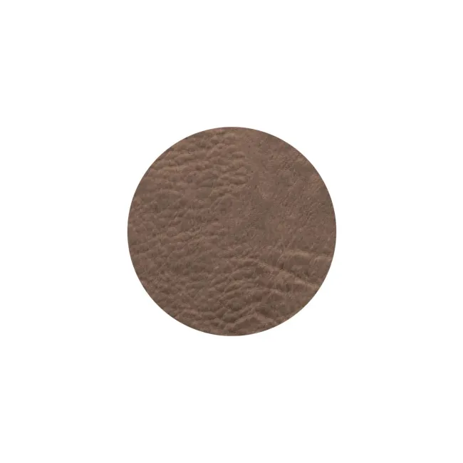 Komplet 4 podkładek pod kubki Vegan Leather 10cm brązowy