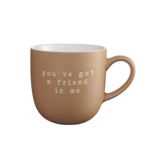 Kubek Hey! 350ml You've Got a Friend In Me brązowy