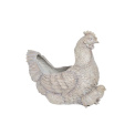 Donica w kształcie kury 38x45,5x29,5cm szara - 1