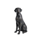 Figurka pies dog niemiecki 77,2x51,2x34cm czarna - 1