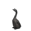 Figurka siedząca gęś 66,7x35x25,7cm czarna - 1