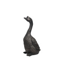 Figurka siedząca gęś 66,7x35x25,7cm czarna - 1