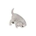 Figurka szczeniak kopiący w ziemi 35,2x36x27,5cm szary - 1
