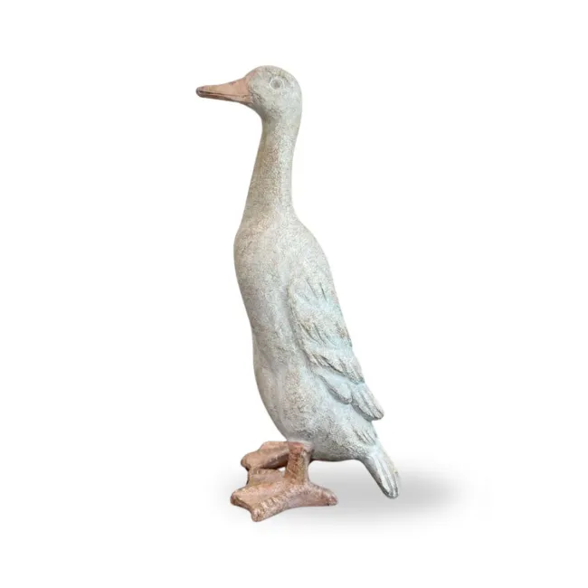 Figurka kaczka 44,5x20,2x14,5cm szara