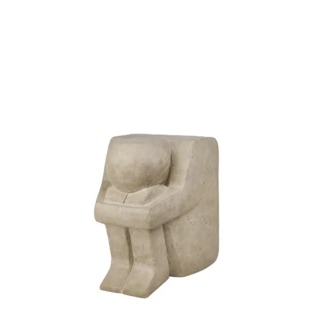 Stolik skulony mężczyzna 45x37x42,6cm beżowy