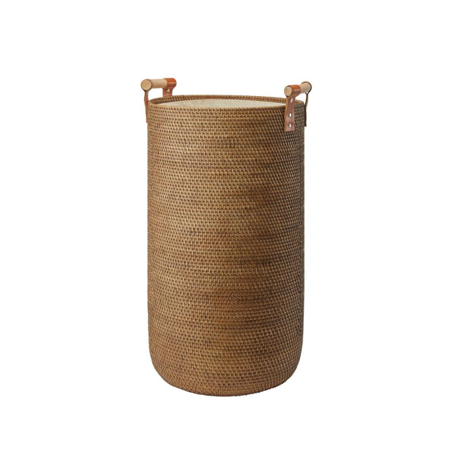 Kosz na pranie Cino 60x37cm 58 l brązowy