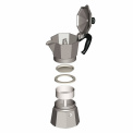 Aluminum Moka Express 1-Cup Espresso Maker - 4