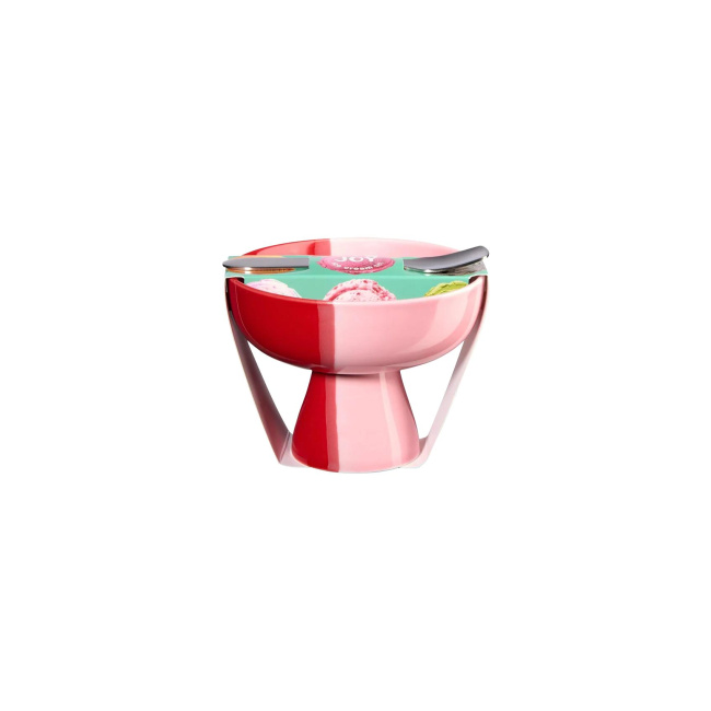 Miseczka 11x8cm z łyżeczka 11cm Joy Strawberry Smoothie