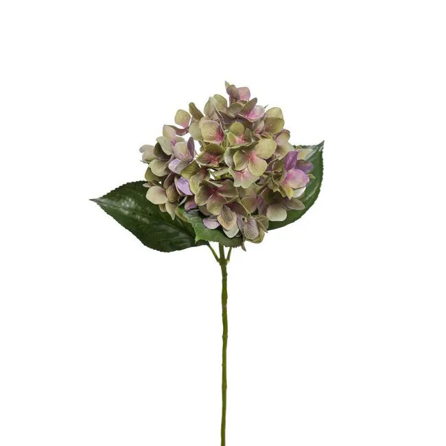 Sztuczna hortensja 65cm zielono-fioletowa - 1
