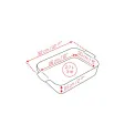 Naczynie ceramiczne Appolia 32x20x7cm Celestial Blue - 8