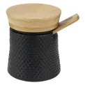 Pojemnik na sól Bali 7cm żeliwny czarny - 1