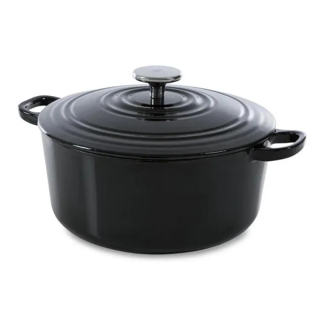 Garnek żeliwny Bourgogne 26cm 5.3l Jet Black