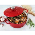 Garnek żeliwny Bourgogne 26cm 5.3l Chili Red - 2