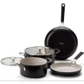 Komplet garnków i patelni Aluminium Coloured - 6 elementów Matte Black - 1