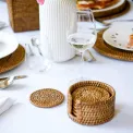 Komplet 4 podkładek pod kubki 12cm Radici Rattan - 2