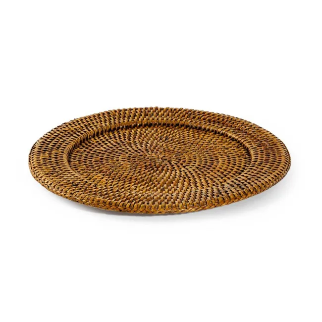 Talerz 32x2cm Radici Rattan Honey Brown