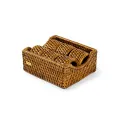 Komplet 6 obrączek do serwetek Radici Rattan Honey Brown - 1