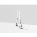 Komplet 2 świeczników Cobra 20cm stal polerowana - 2
