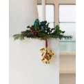 Komplet 3 zawieszek 5cm mosiądz palladowany 18 kt - 2